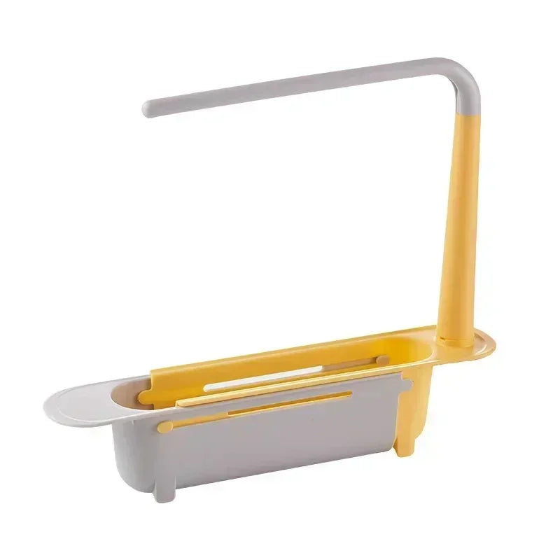 New Sink Drain Rack Storage Basket Kitchen Gadgets Telescopic Sink Shelf Sinks Organizer Soap Sponge Holder Accessories Tool