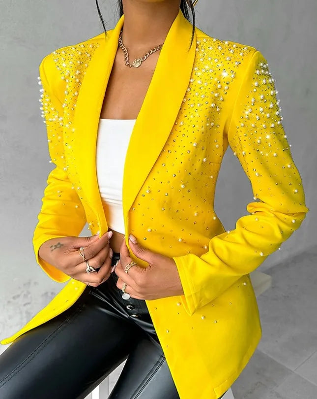 Fashion Blazers For Women Streetwear Autumn Spring Casual Long Sleeve Jacket Turndown Collar Slim Coats Suit Female's Wear