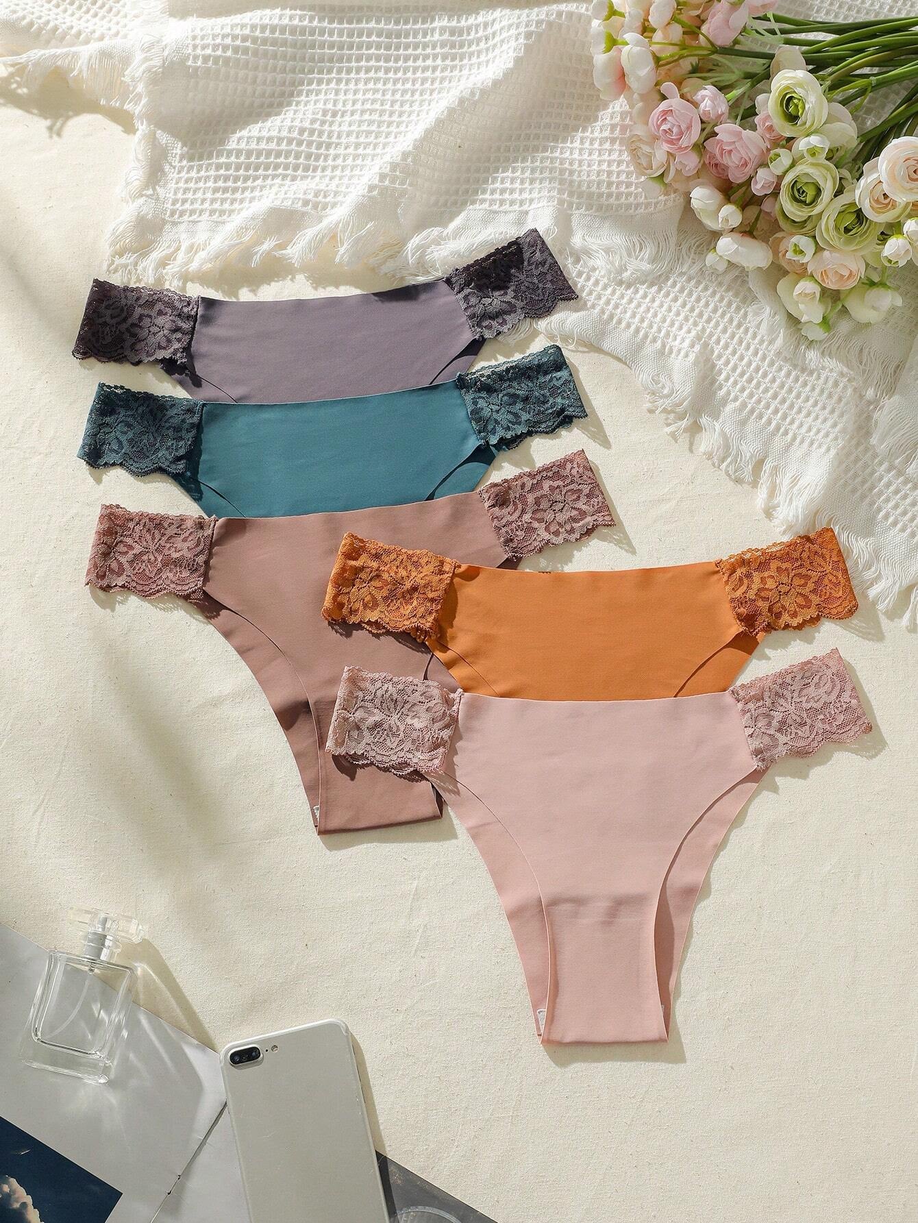 Snug Zone 5Pack Contrast Lace Panty Lingerie