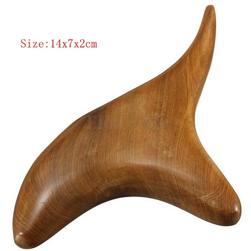 Body Neck Relax Blood Circulation Wooden Massager Triangle Trigeminal Fragrant Wood Reflexology Tool SPA Therapy