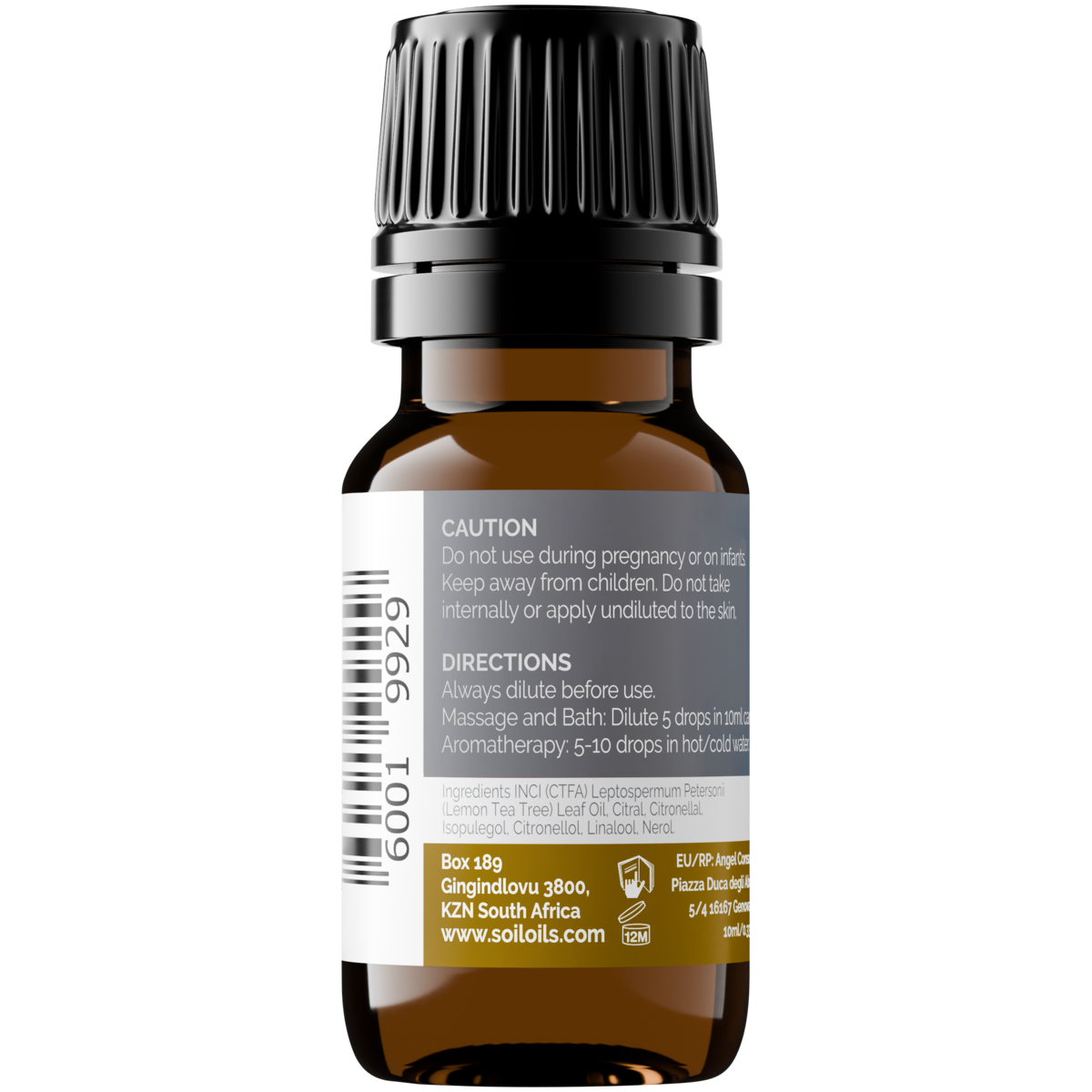 Organic Lemon Tea Tree Essential Oil (Leptospermum Petersonii) 10ml