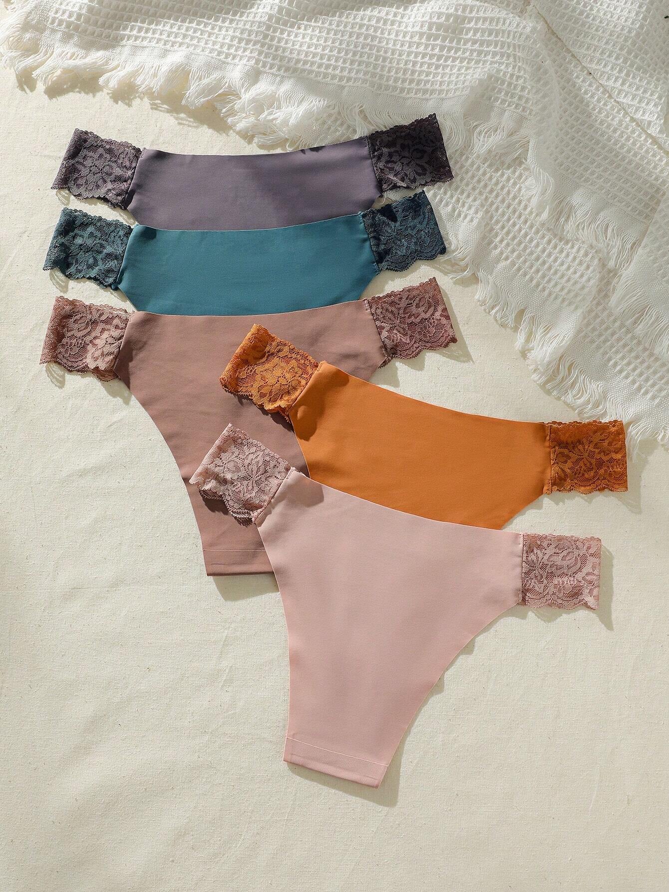 Snug Zone 5Pack Contrast Lace Panty Lingerie