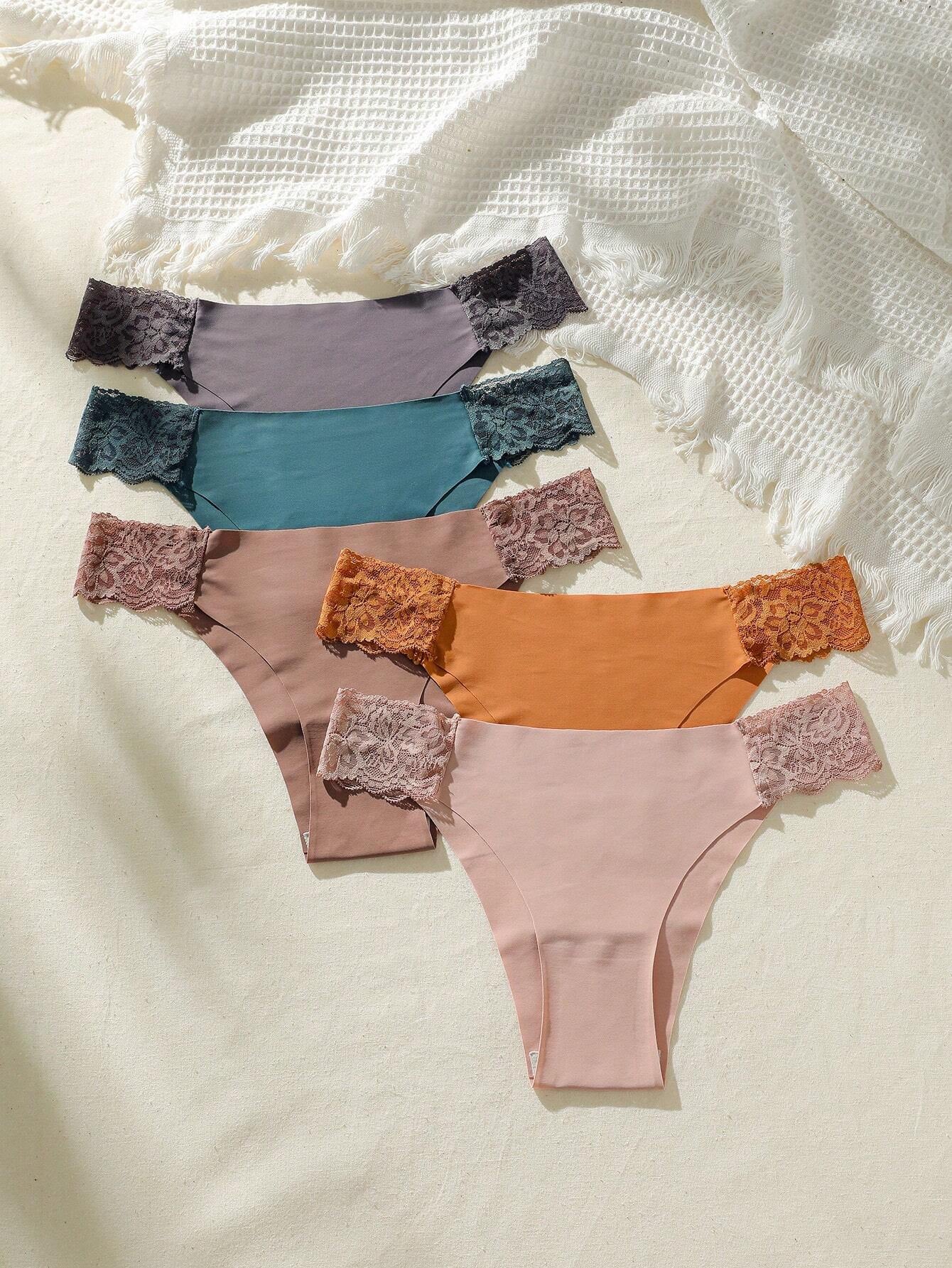 Snug Zone 5Pack Contrast Lace Panty Lingerie