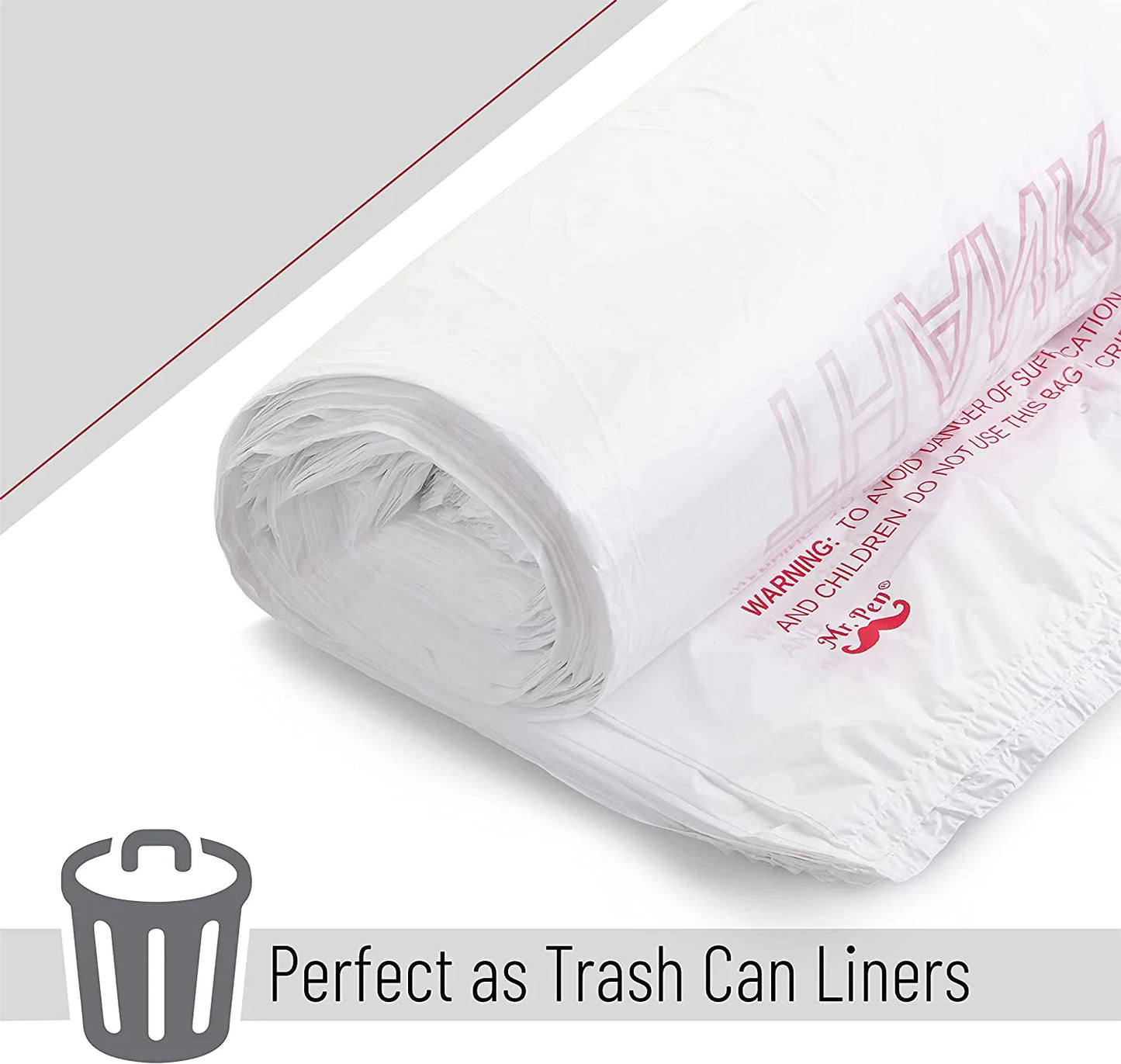 - Thank You T-Shirt Bags, 11.6" X 6.5" X 21", 100 Pack, Plastic Bags, Thank You Bags, Plastic Bags with Handles, T Shirt Bags, Plastic Shopping Bags, Plastic Grocery Bags, Plastic Bags Bulk