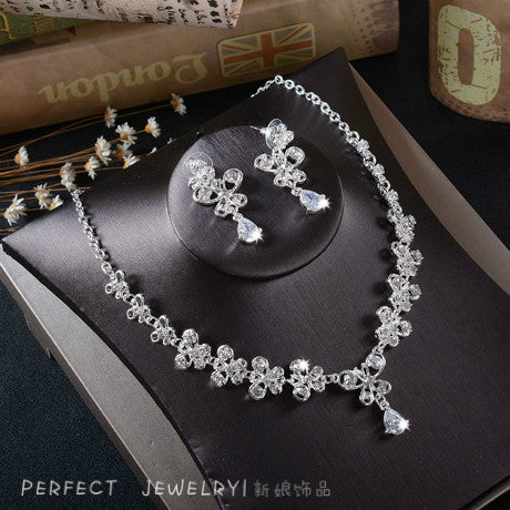 Jewelry Necklace Wedding Dress Host Stage Zircon