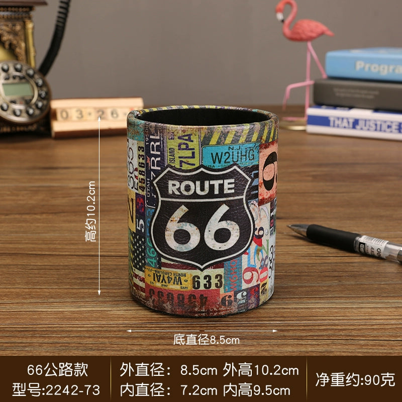 Pen Holder Scandinavian Special Simple Creative Cute Fashion Retro Style Art Ornaments Student Book Desktop Stationery Storage