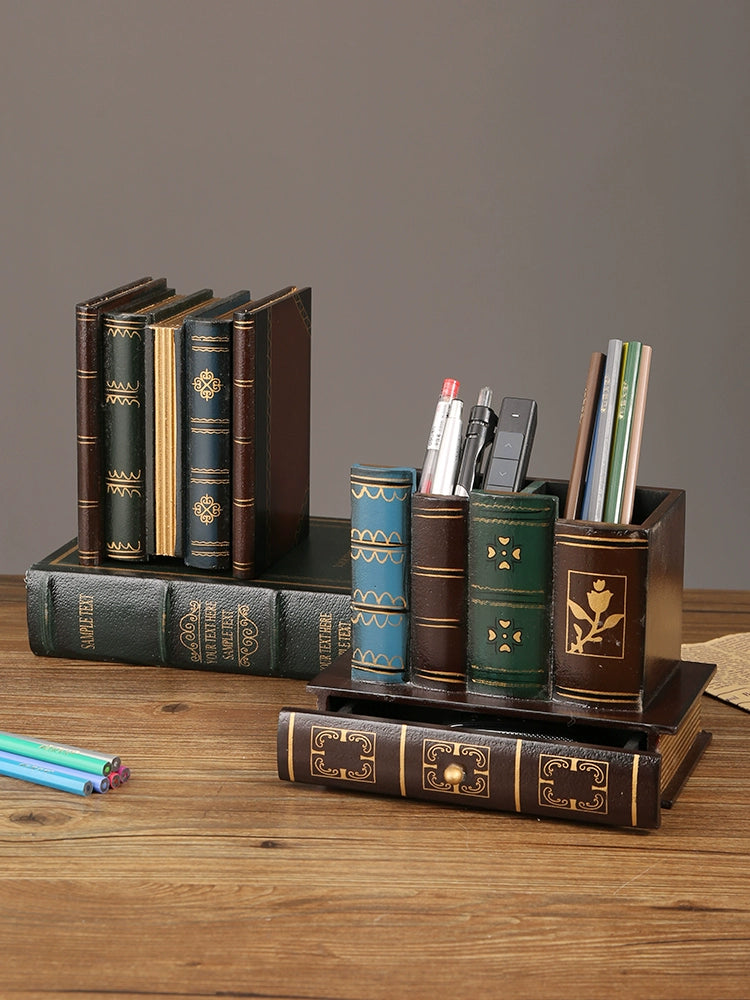 Student Book Desktop Multifunctional Pen Holder Creative Stylish Office Fancy Ornaments Gathering Boy Gift Pen Container
