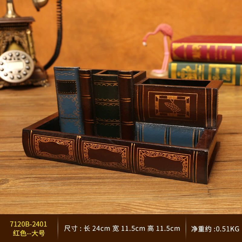 Pen Holder Scandinavian Special Simple Creative Cute Fashion Retro Style Art Ornaments Student Book Desktop Stationery Storage