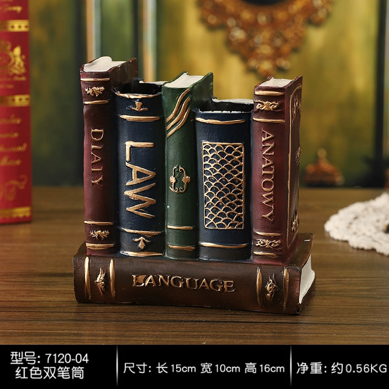 Student Book Desktop Multifunctional Pen Holder Creative Stylish Office Fancy Ornaments Gathering Boy Gift Pen Container