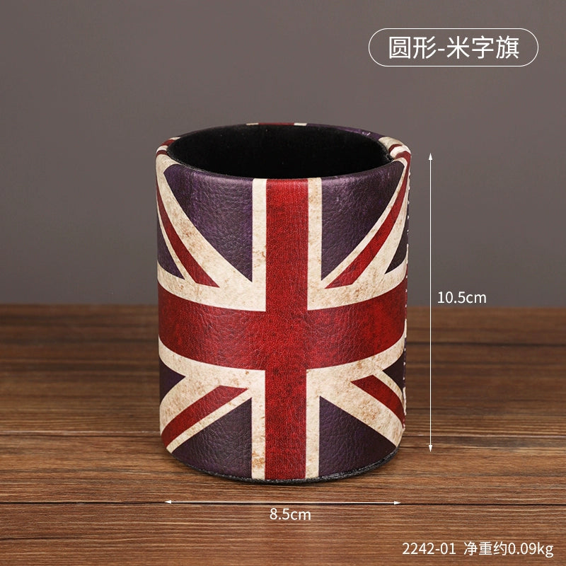 Pen Holder Scandinavian Special Simple Creative Cute Fashion Retro Style Art Ornaments Student Book Desktop Stationery Storage
