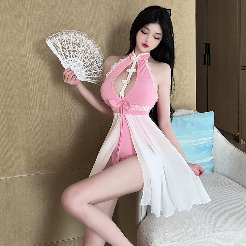 Sexy Intimates Sexy Free Temptation Uniform Retro Cheongsam Bed Pajamas Pure Desire Autumn Winter Passion Suit