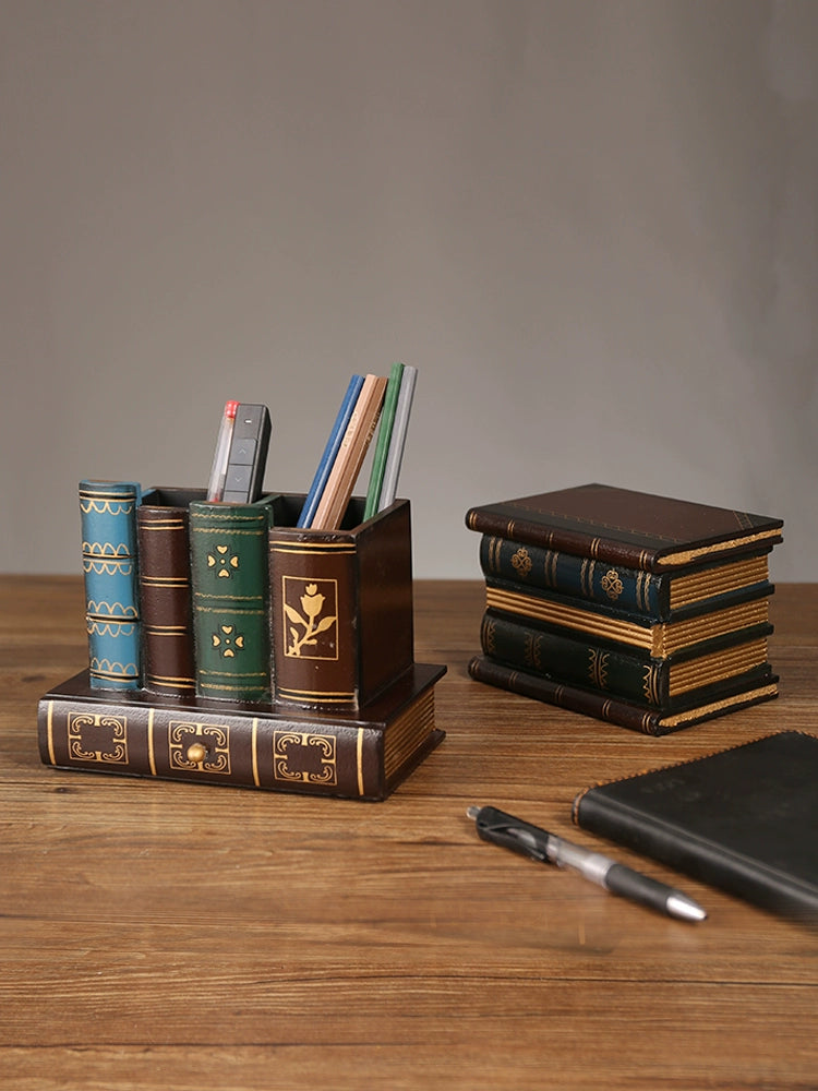 Student Book Desktop Multifunctional Pen Holder Creative Stylish Office Fancy Ornaments Gathering Boy Gift Pen Container