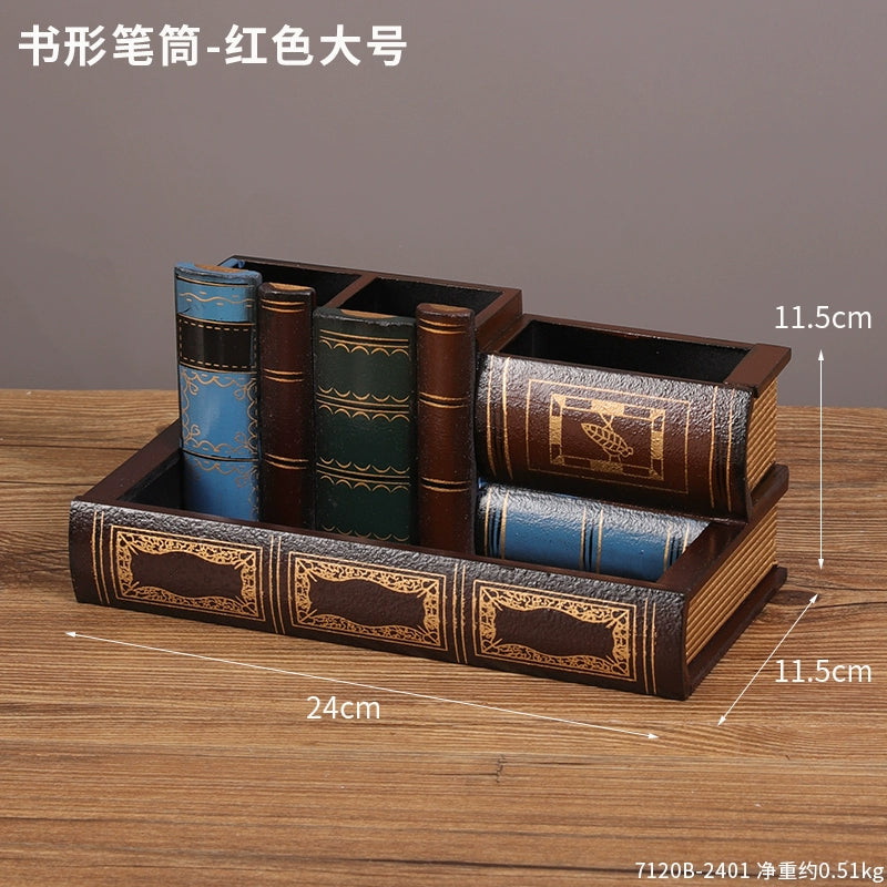 Student Book Desktop Multifunctional Pen Holder Creative Stylish Office Fancy Ornaments Gathering Boy Gift Pen Container