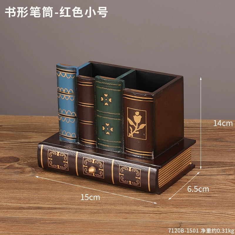 Student Book Desktop Multifunctional Pen Holder Creative Stylish Office Fancy Ornaments Gathering Boy Gift Pen Container
