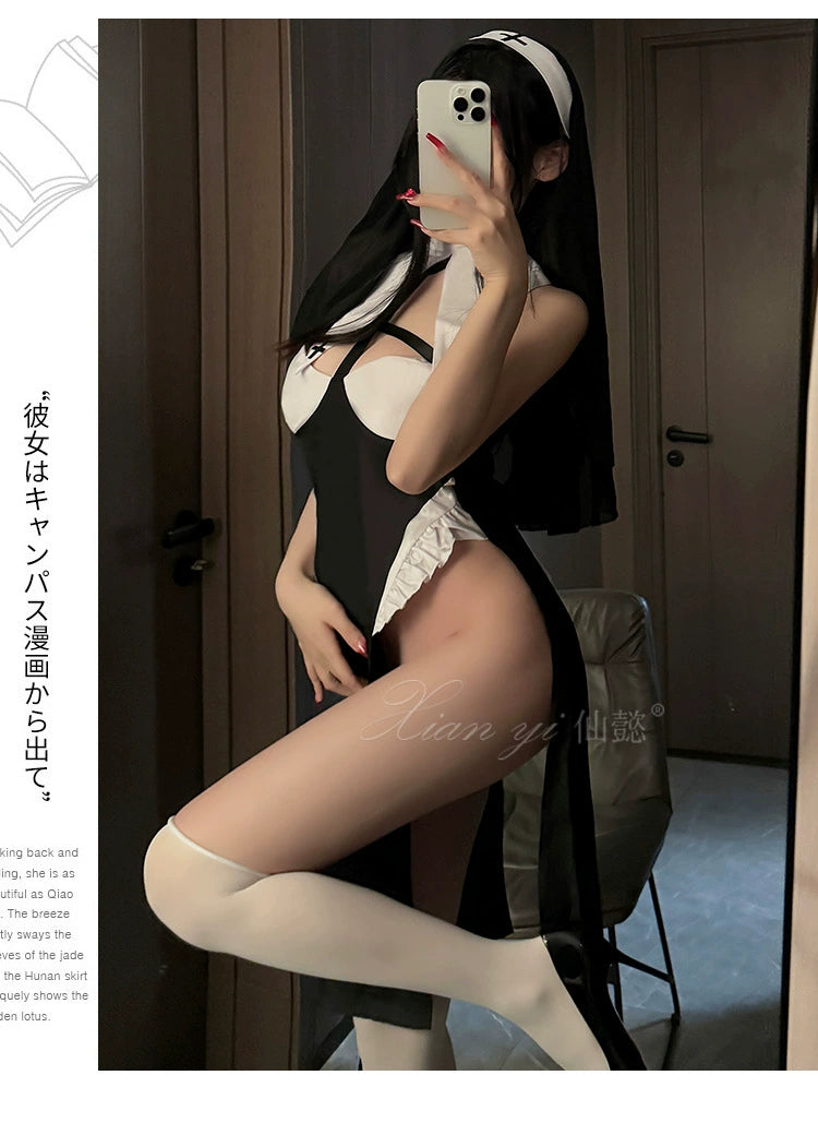 Sexy Intimates Sexy Pure Desire Nun Suit Halloween Bed Passion Free Uniform Temptation Female