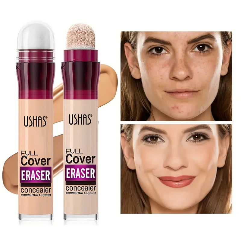 12 colors facial concealer sponge head matte liquid foundation, oil-control long-lasting BB cream,waterproof brightening makeup
