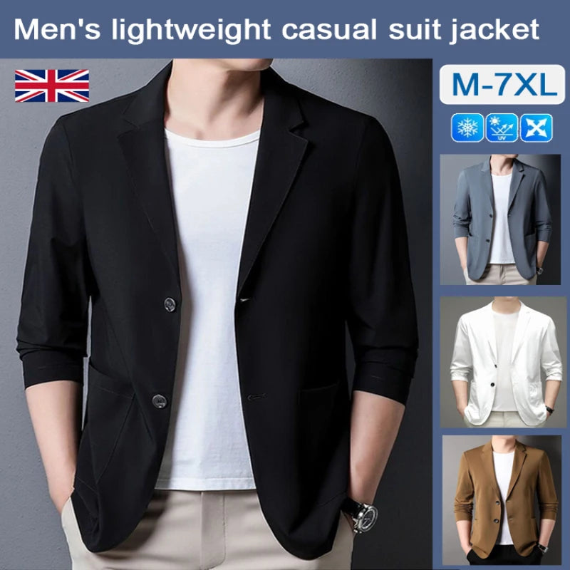 Men's Casual Blazers Any Occasion Style Fashionable Lightweight Men's Business Suit JackeT