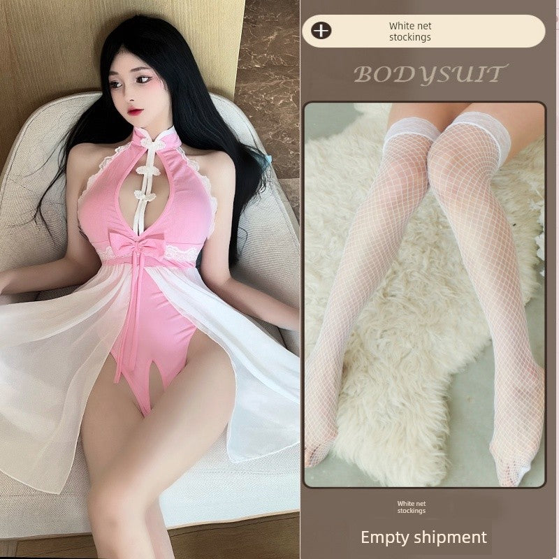 Sexy Intimates Sexy Free Temptation Uniform Retro Cheongsam Bed Pajamas Pure Desire Autumn Winter Passion Suit