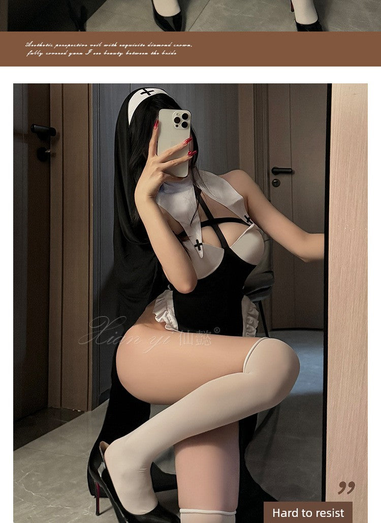 Sexy Intimates Sexy Pure Desire Nun Suit Halloween Bed Passion Free Uniform Temptation Female