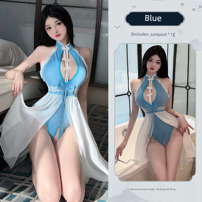 Sexy Intimates Sexy Free Temptation Uniform Retro Cheongsam Bed Pajamas Pure Desire Autumn Winter Passion Suit