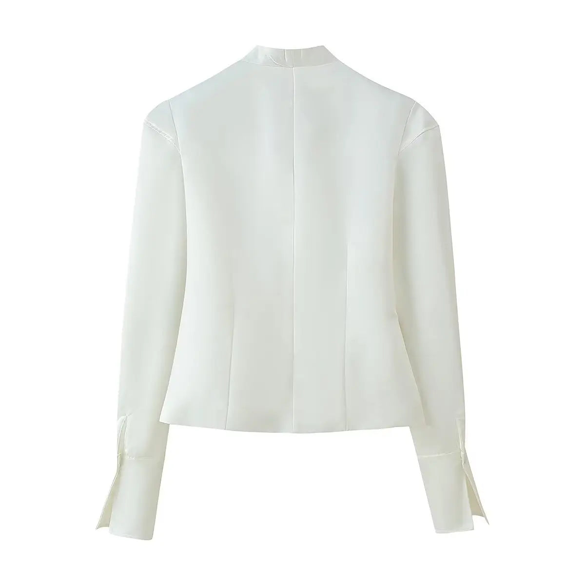 Women's blazer 2025 new Women's fashion solid color row of buttons wide shoulder blazer