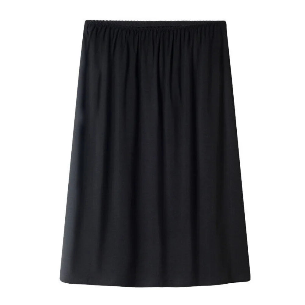 New Fashion Underskirt Milk Silk Underskirts Comfortable Slip Skirt Multicolor Petticoat Lingerie Satin Skirt Women's Clothing