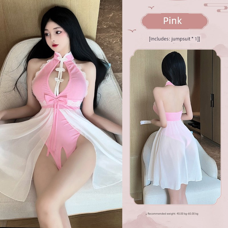 Sexy Intimates Sexy Free Temptation Uniform Retro Cheongsam Bed Pajamas Pure Desire Autumn Winter Passion Suit