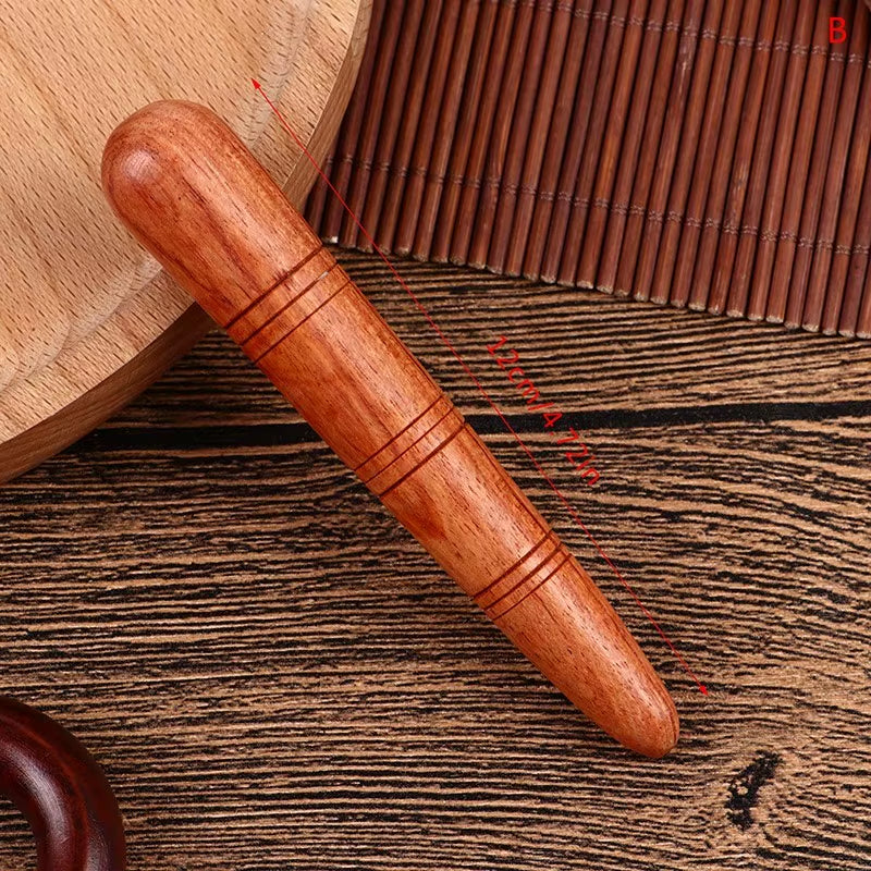 Body Neck Relax Blood Circulation Wooden Massager Triangle Trigeminal Fragrant Wood Reflexology Tool SPA Therapy